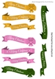 Lovely christmas banners in png (THREE)