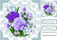Pretty purple shades of flowers for that special day 8x8