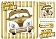 toony gold campervan in stripe 8x8 frame