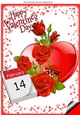 Pretty red rose for that special day the 14th A4