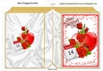 Pretty red rose for that special day the 14th folded book