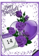 Pretty purple rose for that special day the 14th A4