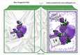 Pretty purple rose for that special day the 14th folded book