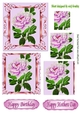 Pretty lilac rose in ornate frame pyramids