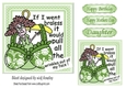 Stella with green floral bra 5x5