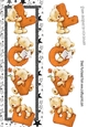 Four lovely love bears gold with stars TALL DL