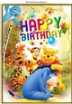 pooh bear with friends in the meadows A4