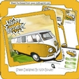 Gold Campervan in the meadows 8x8 mini kit