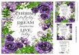 Pretty purple rose frame to cherish card front