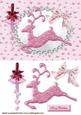 Christmas Pink Reindeer