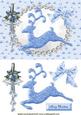 Christmas Blue Reindeer