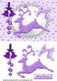 Christmas Purple Reindeer