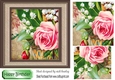 Pretty liliy of the valley with roses in frame with pyramids 7x7