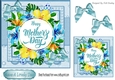 Pretty tropical flowers for mum with bows 7x7