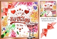 Cocktails for the birthday girl with peach bow 8x8