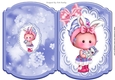 Cute little Pummy Doll in pink with bow bracket card