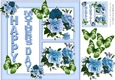 pretty blue/turq roses for mothers day 8x8