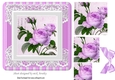 Pretty lilac peonies with bow pyramids 7x7
