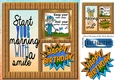Anyone for a game of golf! window frame 8x8 (blue)