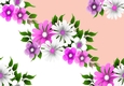 peach/white flowers backing paper (LARGE PEACH/WHITE)