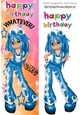 Girl with attitude (blue) tall DL