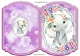 Cute ele in water colour on lace bracket card (1)