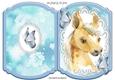 Cute horse in water colour with butterflies on lace bracket card (4)