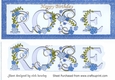 Pretty blue roses name with leaves of (ROSE) DL