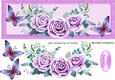 Beautiful lilac roses with butterflies DL