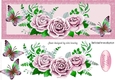 Beautiful pink roses with butterflies DL