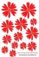 Pretty red polkadot flower embelishments with diamonds png/jpg