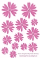 Pretty pink polkadot flower embelishments with diamonds png/jpg