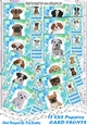 A Cute Variety of 12 cute puppies with blue bows 8x8 card fronts Bumper Kit