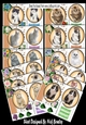 Cats & Kittens furry friends with flowers 12 lovely 7x7 card fronts bumper set