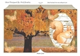 In the woodland pretty water colour squirrel with butterflies folded book