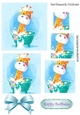 Cute Giraffe in water colour baby shower in the bath pyramids