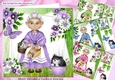 4 Lovely Grannies the garden card fronts with flowers 8x8 Mini Kit