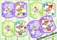 Cute Kittens presents on lace bracket card Card front mini kits