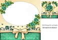 Pretty card front/insert with  corner turq roses/topper 8x8