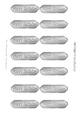 HAPPY BIRTHDAY tags in  two fonts in Silver