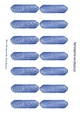HAPPY BIRTHDAY tags in two fonts in blue