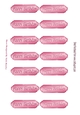 HAPPY BIRTHDAY tags in two fonts in pink