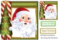 Christmas tree frame with santa 8x8