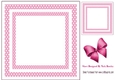 pink polkadot 8x8 frame card front/insert
