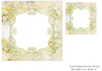 gold floral card front/insert 7x7