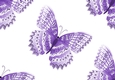 pretty purple butterflies (large white background) backing paper