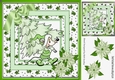 Cute little mouse carrying a green christmas tree 8x8