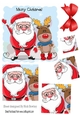 Lovely Santa and reindeer doing a dance twistedl pyramids