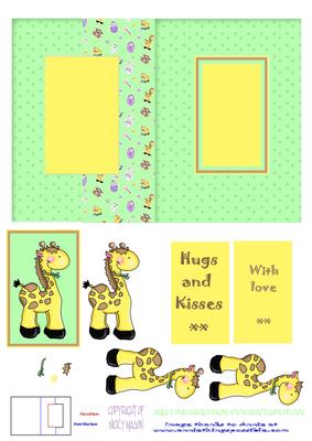 Geoffrey Giraffe Fold Back Card