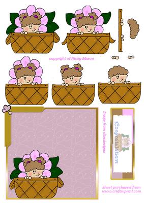 Baby in a Basket Card Front